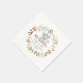 Serviette En Papier Citrouille de la Mint Elephant Baby shower Party (Coin)