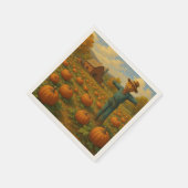 Serviette En Papier citrouille de l'automne patch & scarewcrow (Coin)