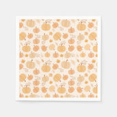 Serviette En Papier Citrouille de moisson d'automne Pastel Baby shower (Devant)