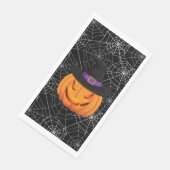 Serviette En Papier Citrouille de serviette d'hôte en papier d'Hallowe (Coin)
