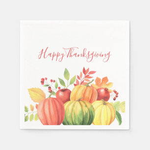 Serviette En Papier Citrouille de Thanksgiving