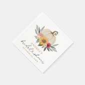 Serviette En Papier Citrouille de verdure automne Fête des mariées tou (Coin)