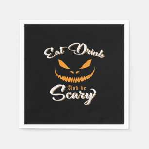 Serviette En Papier Citrouille déplaisant Monster Halloween