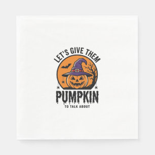 Serviette En Papier Citrouille d'Halloween Chapeau de Sorcière Drôle É