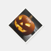 Serviette En Papier Citrouille d'Halloween de dent de Gap effrayant (Coin)