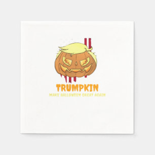 Serviette En Papier Citrouille d'Halloween, Halloween-Trumpkin