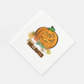 Serviette En Papier Citrouille éffrayant Halloween heureux (Coin)