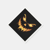 Serviette En Papier Citrouille effrayant Jack-o'-lantern Face Hallowee (Coin)