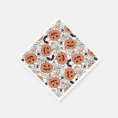 Serviette En Papier Citrouille éffrayant Motif Halloween (Coin)