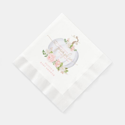 Serviette En Papier Citrouille en or rose (Coin)