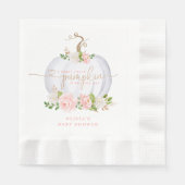 Serviette En Papier Citrouille en or rose (Devant)