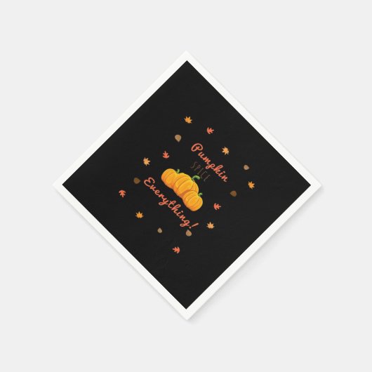 Serviette En Papier Citrouille épice Tout Design Classique (Coin)