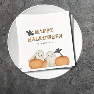 Serviette En Papier Citrouille fantôme Fête d'Halloween personnalisée