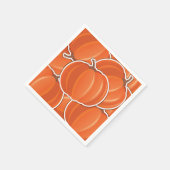Serviette En Papier Citrouille fou (Coin)