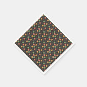 Serviette En Papier Citrouille Halloween orange jaune vert noir (Coin)