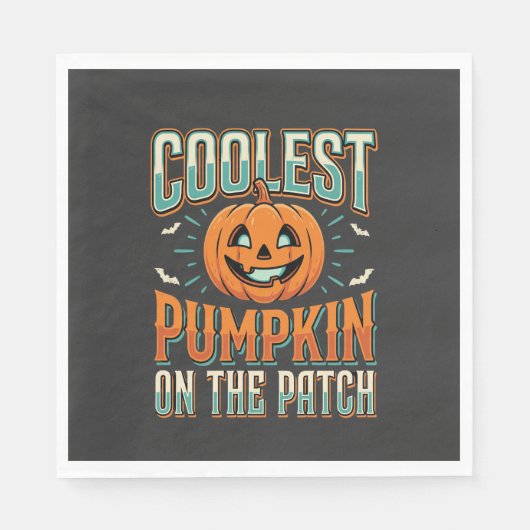 Serviette En Papier Citrouille la plus cool sur le patch Design Hallow (Devant)