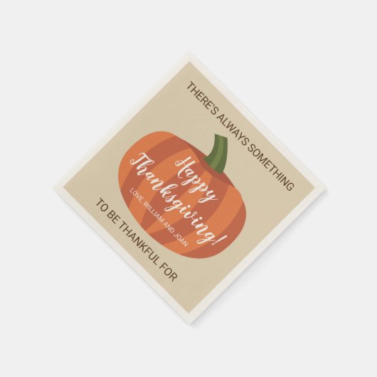 Serviette En Papier Citrouille mignon Automne automne Thanksgiving (Coin)