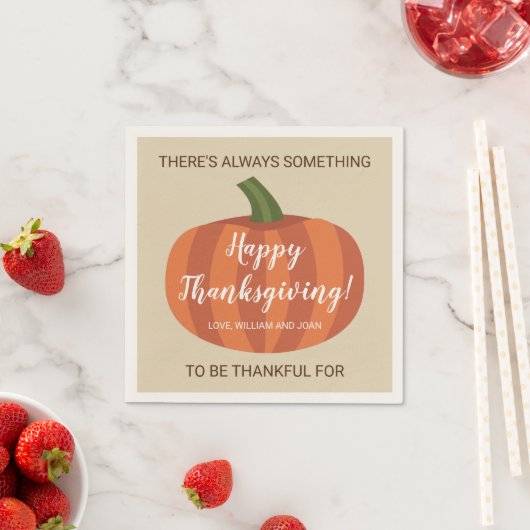 Serviette En Papier Citrouille mignon Automne automne Thanksgiving (En situation)