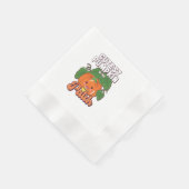 Serviette En Papier citrouille mignon dans le patch (Coin)