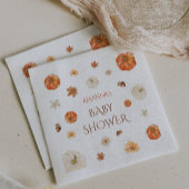 Serviette En Papier Citrouille Neutre Automne Baby shower d'automne Fl