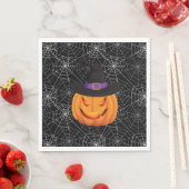 Serviette En Papier Citrouille papier d'Halloween (En situation)
