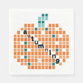 Serviette En Papier Citrouille parfait = Automne (Devant)