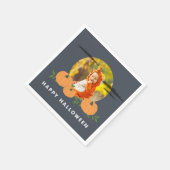 Serviette En Papier Citrouille Patch photo Halloween (Coin)
