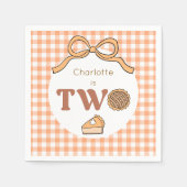Serviette En Papier Citrouille Pie 2e anniversaire (Devant)