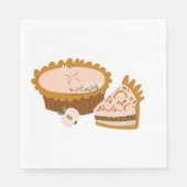 Serviette En Papier Citrouille Pies (Devant)