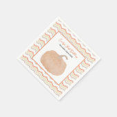 Serviette En Papier Citrouille Première fête d'anniversaire Napkins (Coin)