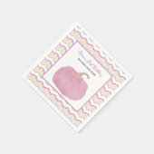 Serviette En Papier Citrouille rose automne fête d'anniversaire Napkin (Coin)