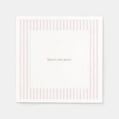 Serviette En Papier Citrouille rose Baby shower partie serviettes (Devant)