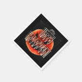 Serviette En Papier Citrouille Scare-Wht (Coin)