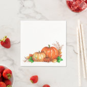 Serviette En Papier Citrouille - Serviettes (En situation)