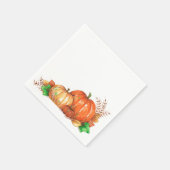 Serviette En Papier Citrouille - Serviettes (Coin)