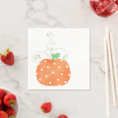 Serviette En Papier Citrouille - Serviettes (En situation)