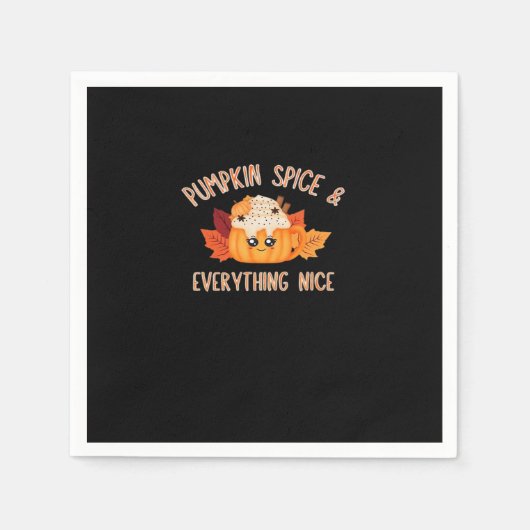 Serviette En Papier Citrouille Spice Everything Nice Classic Quote mèm (Devant)