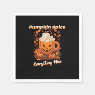 Serviette En Papier Citrouille Spice Tout Nice Citrouille Spice Café