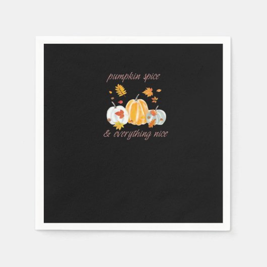 Serviette En Papier Citrouille Spice & Tout Nice meme Slogan (Devant)