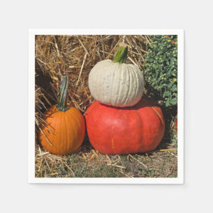 Serviette En Papier Citrouilles d'automne