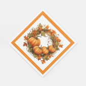 Serviette En Papier Citrouilles d'automne (Coin)