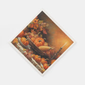 Serviette En Papier Citrouilles d'automne colorés (Coin)