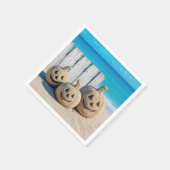 Serviette En Papier Citrouilles de sable du rivage (Coin)