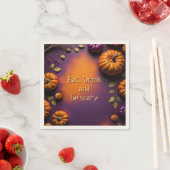 Serviette En Papier Citrouilles d'Halloween (En situation)