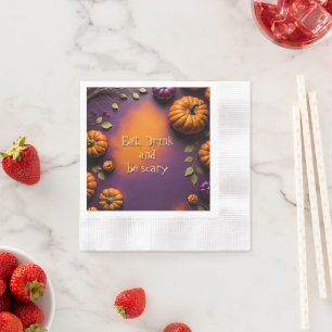 Serviette En Papier Citrouilles d'Halloween