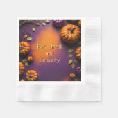 Serviette En Papier Citrouilles d'Halloween (Devant)