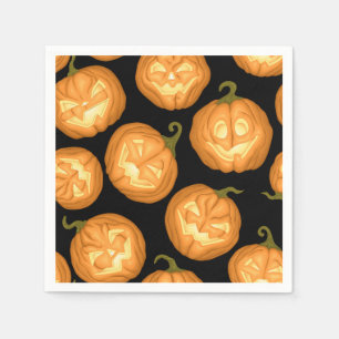 Serviette En Papier Citrouilles d'Halloween