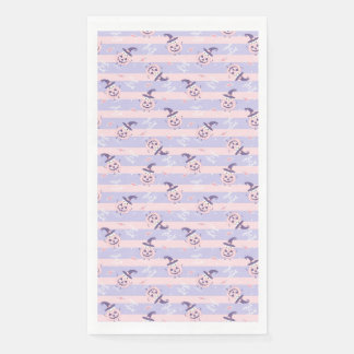 Serviette En Papier Citrouilles d'Halloween mignonne et Motif Casquett