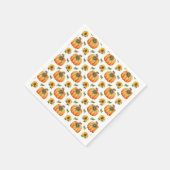 Serviette En Papier Citrouilles et tournesols (Coin)