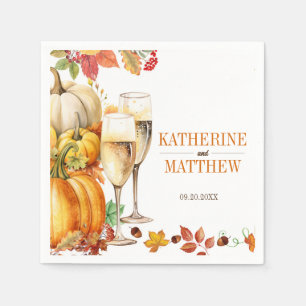 Serviette En Papier Citrouilles et Wedding shower de mariage du minist